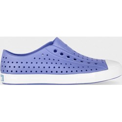 Niebieskie trampki damskie Native płaskie sportowe sznurowane z gumy  - zdjęcie produktu