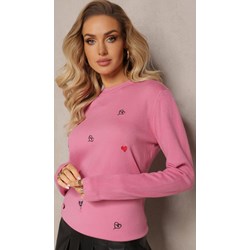 Różowy sweter damski Renee kaszmirowy  - zdjęcie produktu