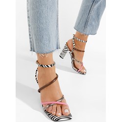 Sandały damskie Zapatos eleganckie z klamrą  - zdjęcie produktu