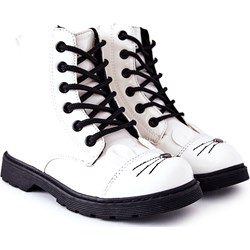 Buty zimowe dziecięce białe Pe1  - zdjęcie produktu
