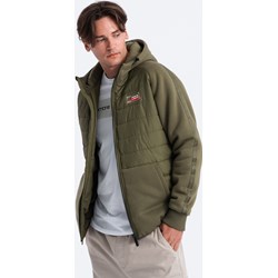 Zielona kurtka męska Ombre casual  - zdjęcie produktu