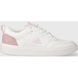 Buty sportowe damskie Adidas sneakersy płaskie białe  - zdjęcie produktu