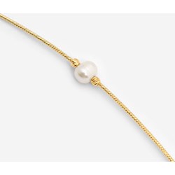 Bransoletka ANIA KRUK żółta z perłami  - zdjęcie produktu