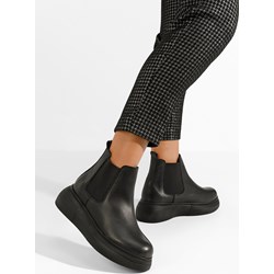Botki Zapatos czarne casual na płaskiej podeszwie  - zdjęcie produktu