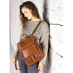 Plecak brązowy Mazzini  - zdjęcie produktu