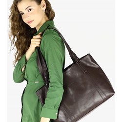 Shopper bag Mazzini na ramię matowa biznesowa  - zdjęcie produktu