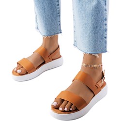 Sandały damskie Bm casual na platformie z tworzywa sztucznego bez obcasa z klamrą  - zdjęcie produktu