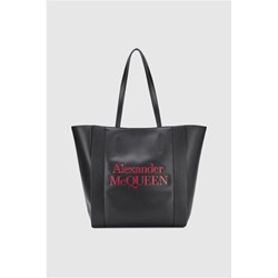 Shopper bag Alexander McQueen skórzana na ramię w stylu glamour mieszcząca a5  - zdjęcie produktu