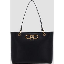 Shopper bag Guess mieszcząca a4 w stylu glamour  - zdjęcie produktu