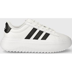 Buty sportowe damskie Adidas sneakersy na wiosnę wiązane na platformie  - zdjęcie produktu