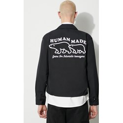Human Made kurtka męska z napisem czarna młodzieżowa  - zdjęcie produktu