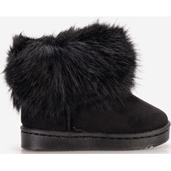 Buty zimowe dziecięce Zapatos bez zapięcia czarne kozaki  - zdjęcie produktu