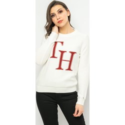 Sweter damski Tommy Hilfiger casual biały  - zdjęcie produktu
