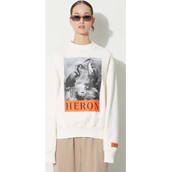 Heron Preston bluza damska biała w nadruki  - zdjęcie produktu