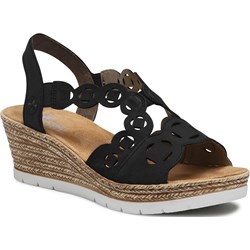 Espadryle damskie Rieker casual na koturnie  - zdjęcie produktu