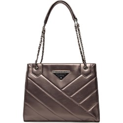 Shopper bag brązowa MONNARI duża elegancka na ramię  - zdjęcie produktu