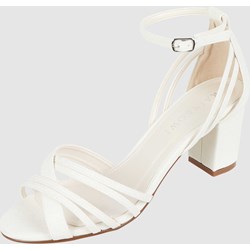 Sandały damskie Rainbow Club eleganckie białe na obcasie z klamrą  - zdjęcie produktu