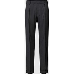Czarne spodnie męskie BOSS HUGO eleganckie  - zdjęcie produktu