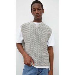 Sweter męski szary Samsoe casual  - zdjęcie produktu