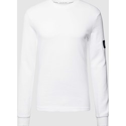 T-shirt męski biały Calvin Klein z długimi rękawami  - zdjęcie produktu