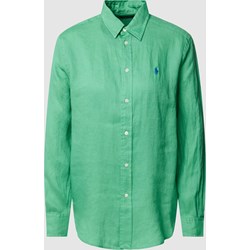 Koszula damska Polo Ralph Lauren zielona na wiosnę  - zdjęcie produktu