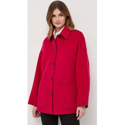 Płaszcz damski Max & Co. czerwony  - zdjęcie produktu