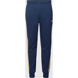 Spodnie męskie Lacoste w sportowym stylu niebieskie  - zdjęcie produktu