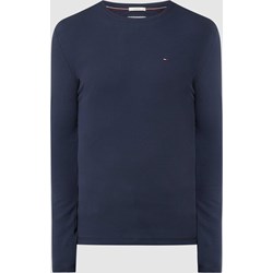 Niebieski t-shirt męski Tommy Jeans z długim rękawem  - zdjęcie produktu