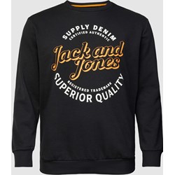 Bluza męska Jack & Jones młodzieżowa w nadruki  - zdjęcie produktu