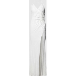 Sukienka Mascara na ramiączkach dopasowana elegancka na ślub cywilny  - zdjęcie produktu