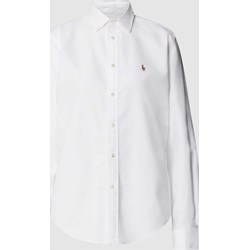 Koszula damska Polo Ralph Lauren biała bawełniana  - zdjęcie produktu