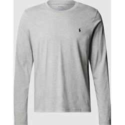 T-shirt męski Polo Ralph Lauren z długimi rękawami szary bawełniany  - zdjęcie produktu