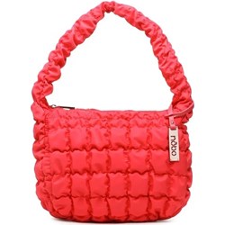 Czerwona shopper bag Nobo bez dodatków pikowana  - zdjęcie produktu