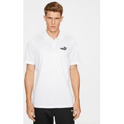 Biały t-shirt męski Puma z krótkim rękawem  - zdjęcie produktu