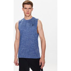 T-shirt męski niebieski Skechers z krótkimi rękawami  - zdjęcie produktu
