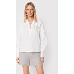 Bluzka damska Custommade z długim rękawem biała  - zdjęcie produktu