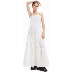 Sukienka Desigual biała na spacer na ramiączkach  - zdjęcie produktu