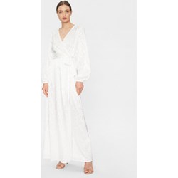 Sukienka Yas biała elegancka z długimi rękawami maxi  - zdjęcie produktu