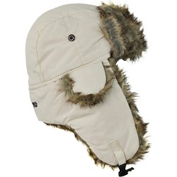 Beżowa czapka zimowa damska ART OF POLO z napisami  - zdjęcie produktu