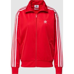 Czerwona bluza damska Adidas Originals z aplikacjami  sportowa jesienna  - zdjęcie produktu