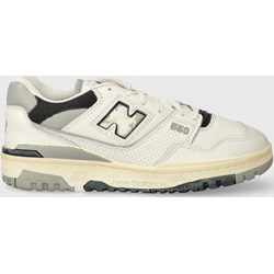 Buty sportowe damskie New Balance sneakersy skórzane sznurowane na platformie  - zdjęcie produktu