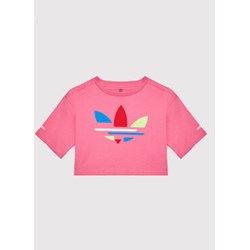 Bluzka dziewczęca Adidas różowa  - zdjęcie produktu