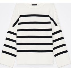 Sweter damski biały Mohito w paski  - zdjęcie produktu