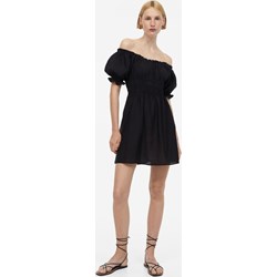 Sukienka H & M z dekoltem typu hiszpanka z odkrytymi ramionami mini  - zdjęcie produktu