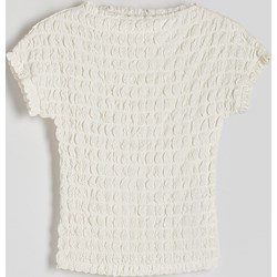 Reserved bluzka damska z krótkim rękawem na wiosnę z okrągłym dekoltem  - zdjęcie produktu