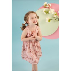 Sukienka dziewczęca Pinokio różowa na lato  - zdjęcie produktu