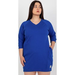Sukienka Relevance niebieska z długim rękawem  - zdjęcie produktu