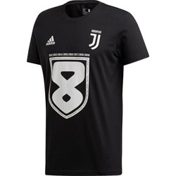 T-shirt męski Adidas sportowy czarny z krótkim rękawem  - zdjęcie produktu