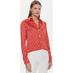 Czerwona koszula damska Marciano Guess w abstrakcyjne wzory  - zdjęcie produktu