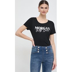Bluzka damska Morgan z krótkim rękawem z okrągłym dekoltem  - zdjęcie produktu